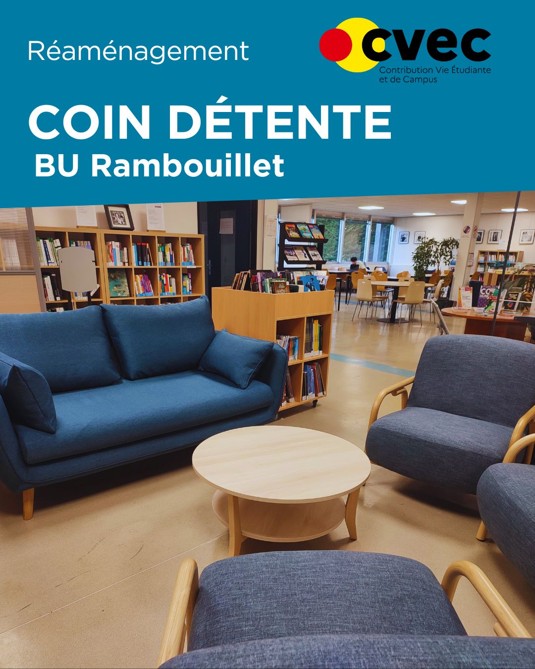 Nouvel espace bibliothèque de Rambouillet